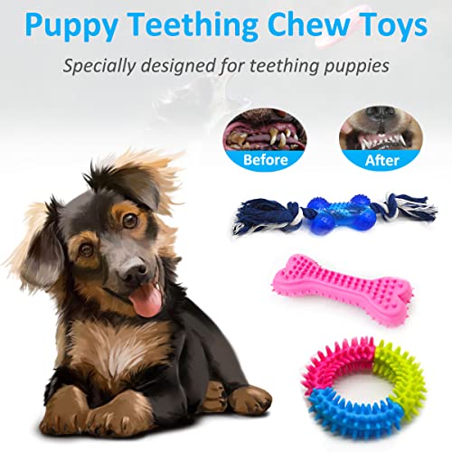 15 Pack Puppy Toys for Healthy Teething & Interactive Play