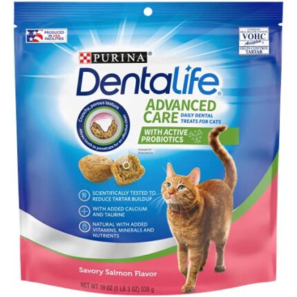 19 oz Bag Purina DentaLife Cat Treats - Reduces Tartar & Supports Digestive Health