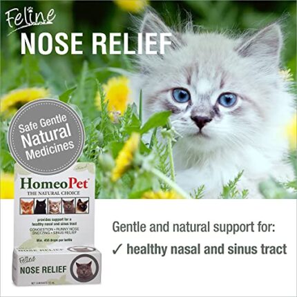 HomeoPet Feline Nose Relief - Natural Pet Medicine for Cats