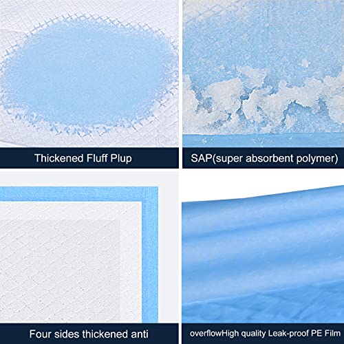 Ultra Absorbent Polymer Pet Pee Pads - 6 Layers Protection - Durable Leak-Proof PE Film