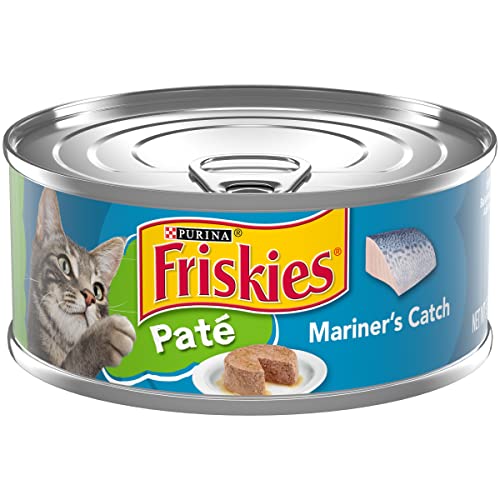 24 x 5.5 oz. Cans Purina Friskies Pate Wet Cat Food - Mariner's Catch