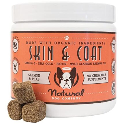 Natural Dog Company's Vet Formulated Skin & Coat Supplement Chews