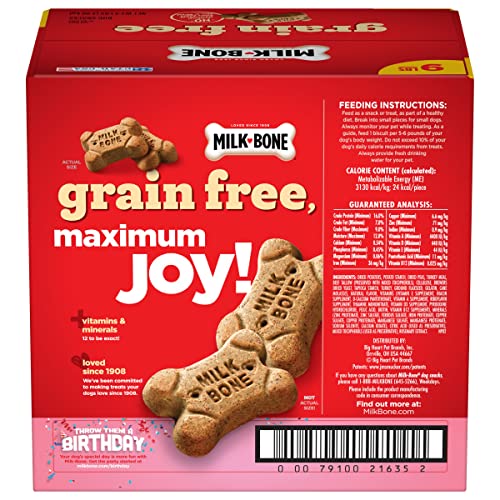 9lb Box of Grain Free Dog Treats with No Artificial Preservatives