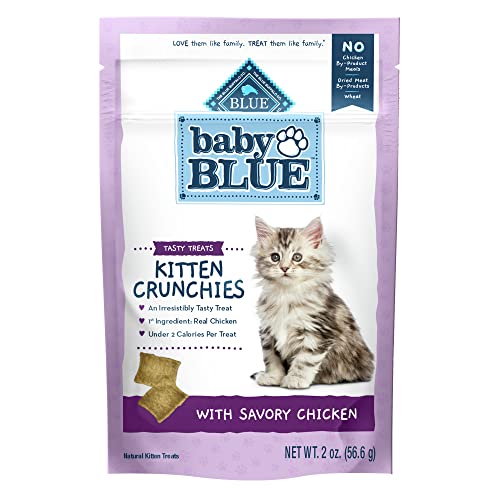 Baby BLUE Kitten Crunchies - Natural Kitten Treats with Real Chicken