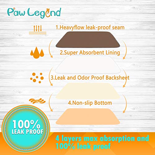 Paw Legend Training Pads - Super Absorbent & Odor Control - Pack of 2