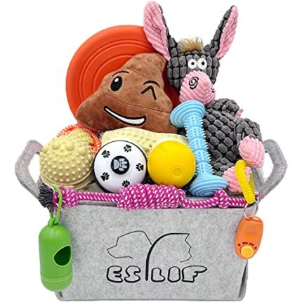 20 Pack Enriched Dog Toys for Teething, Training & Entertainment