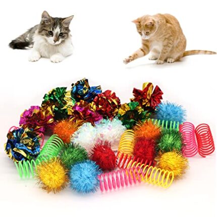 30- Piece Cat Toy Variety Pack - Safe & Fun for Kittens and Cats