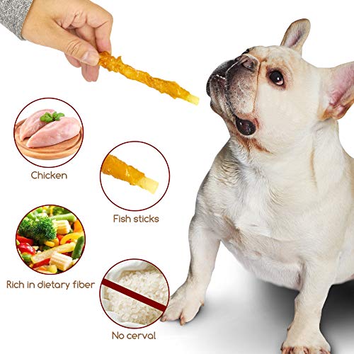 100% Rawhide Free Dog Chews with Real Chicken | Nourishing Hair & Fresh Breath