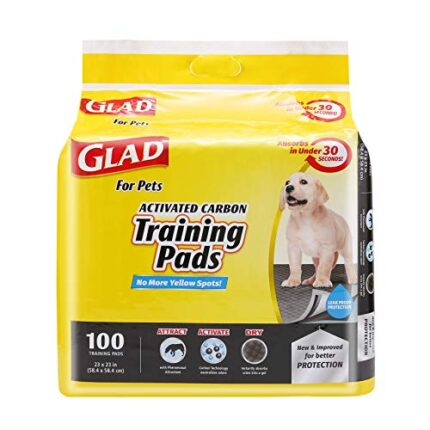 Glad Pets Carbon-Activated Pads for Pet Urine & Odor Absorbtion - Leak-Proof Protection