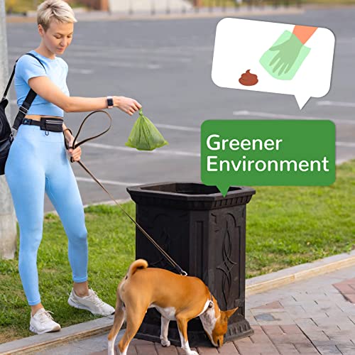 Microrange Dog Waste Bags | 100% HDPE + EPI Material | 20 Rolls/300 Bags