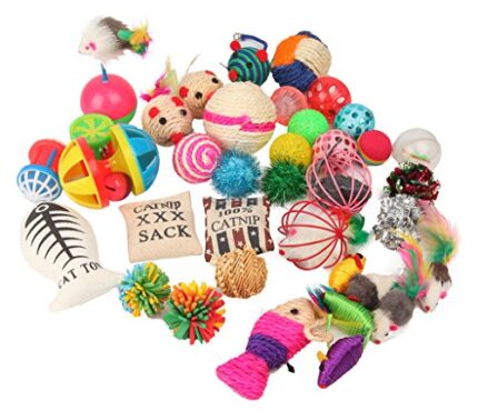 Assorted 20 Toys Perfect for Your Cat | Catnip Mice & More