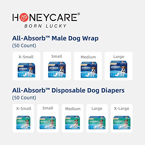 HONEY CARE & All-Absorb Pet Pads - Urine & Odor Protection for Puppies & Dogs