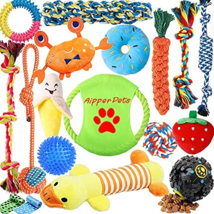 18 Packs of Amazing Dog Toys For Happy & Healthy Dogs