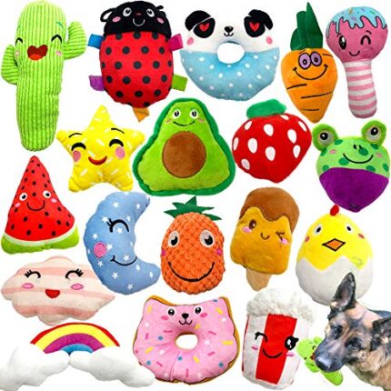 18 Popular Squeaky Dog Plush Toys for Small & Medium Breeds - Super Value & Great Fun