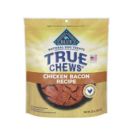 Blue Buffalo True Chews Chicken Bacon Dog Treats - Real Chicken First!